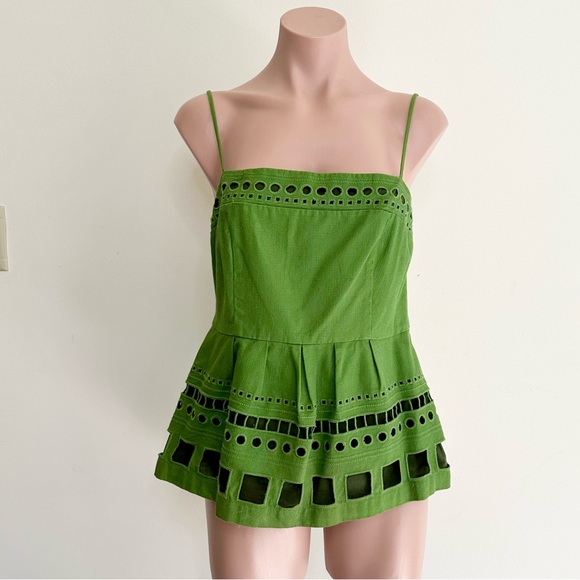 Anthropologie X Maeve Seaborne Corset Peplum Tank - Picture 5 of 11
